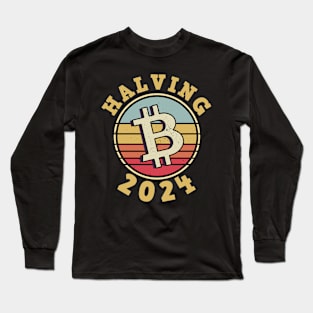 The Halving 2024 Bitcoin Long Sleeve T-Shirt